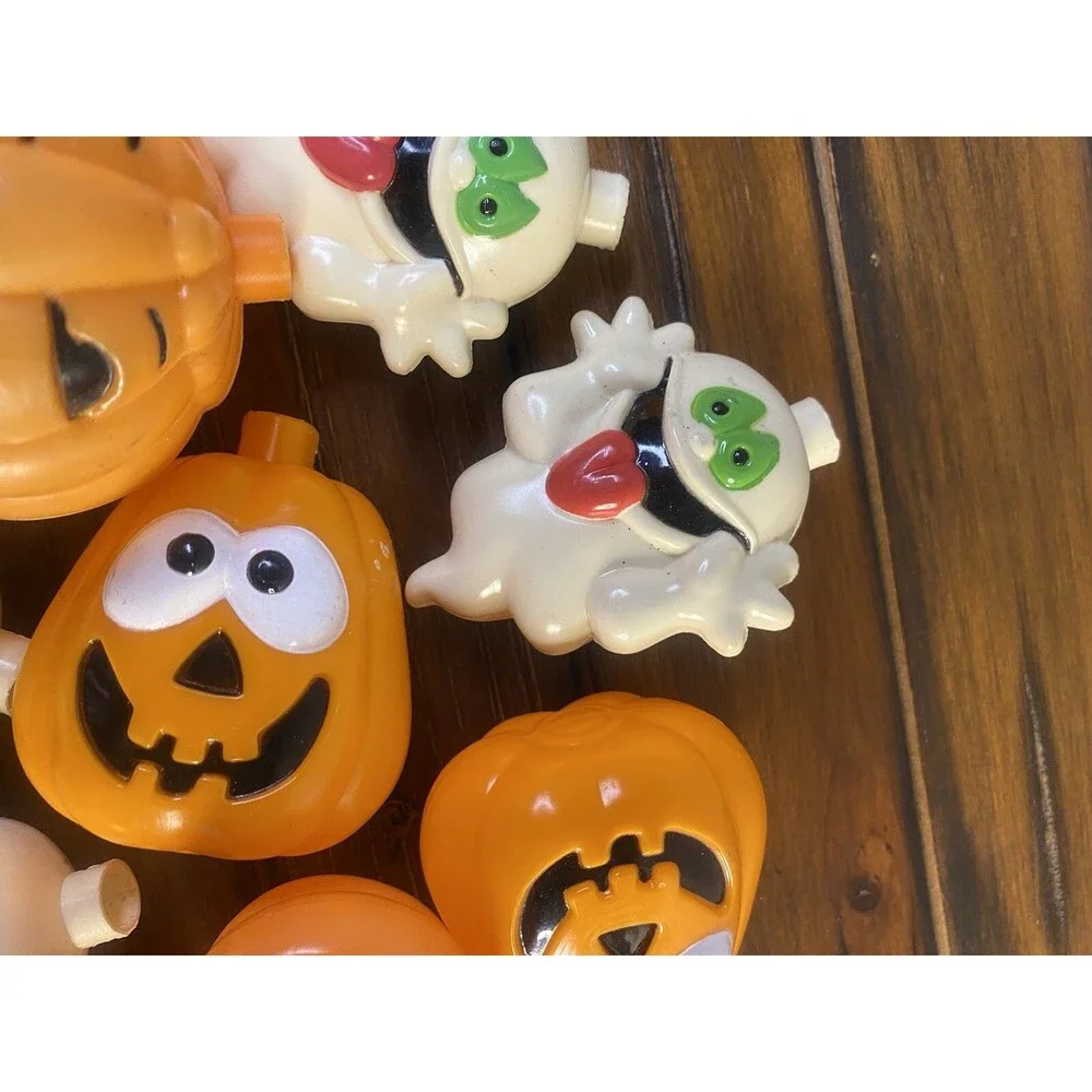 19 Halloween Blow Mold Light Strand Covers Silly Ghost 2 Styles Of Pumpkins